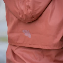 aarhus rain jacket wool rose hip