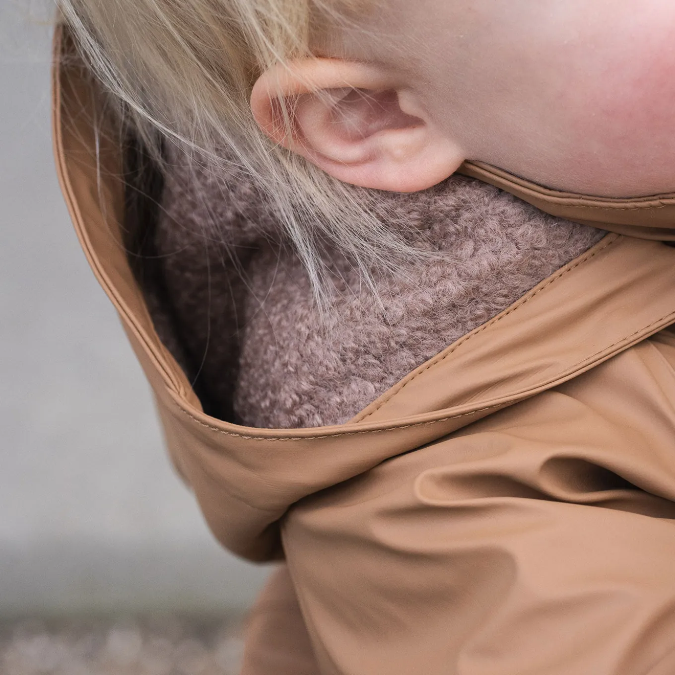 aarhus rain suit wool caramel
