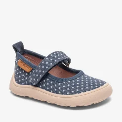 barefoot ballet navy dots