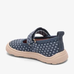 barefoot ballet navy dots