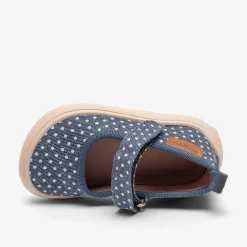 barefoot ballet navy dots